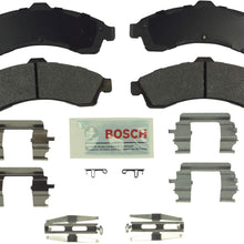 Bosch BE882H Blue Disc Brake Pad Set with Hardware for Select Buick, Chevrolet, GMC, Isuzu, and Oldsmobile Vehicles - FRONT