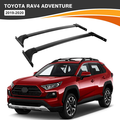 ALAVENTE Roof Rack Crossbars Compatible with Toyota RAV4 Adventure 2019 2020, Aluminum Alloy Crossbars Luggage Roof Racks for RAV4 Adventure 19-20, Pair
