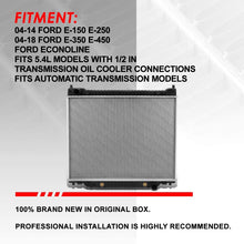 2977 OE Style Aluminum Core Cooling Radiator Replacement for Ford E150 E250 Econoline 04-14 / E350 E450 04-18 5.4L AT