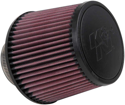 K&N Universal Clamp-On Air Filter: High Performance, Premium, Washable, Replacement Filter: Flange Diameter: 3 In, Filter Height: 5 In, Flange Length: 1.75 In, Shape: Round Tapered, RU-3570