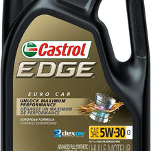 Castrol 03084C Edge 5W-30 Advanced Full Synthetic Motor Oil, 5 Quart
