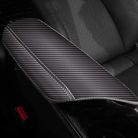 Bwen fsx1126w Car Central Console Armrest Box Cover Car Armrest Cover Saver Fit for 2018 2019 Toyota CHR,Black Carbon Fiber Pattern