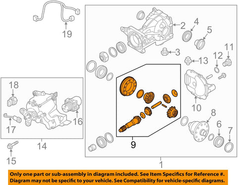 HYUNDAI OEM 16-17 Tucson Axle Differential-Rear-Pinion Gear 530303B520