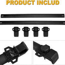 AUXMART Roof Rack Cross Bars Fit for 2014 2015 2016 2017 2018 2019 2020 Jeep Renegade, Black Rooftop Luggage Rack Rail Replacement,Aluminum Cargo Carrier Bars OE Style