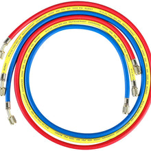 5FT AC Gauge Set for R134A R12, R22, R502 Refrigerants, with Couplers and Can Tap