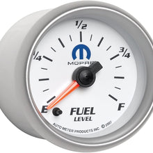 Auto Meter 880027 MOPAR Electric Programmable Fuel Level Gauge