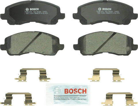 Bosch BC721 QuietCast Premium Ceramic Disc Brake Pad Set For Subaru: 1998-2002 Forester, 1998-2002 Impreza, 1997-2001 Legacy, 2000-2001 Outback; Front