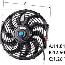 2 Row 42mm Aluminum Racing Radiator Stop Leak + 12'' Radiator Cooling Fan Compatible For HONDA EG EK CIVIC/DEL SOL INTEGRA B16A/B18C 1992-2000