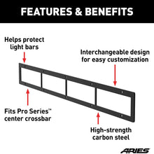 ARIES PC30OB Pro Series 30-Inch Black Steel Grille Guard Light Bar Cover Plate