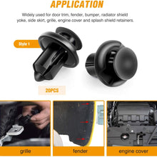 GOOACC GRC-30 120PCS Car Retainer 6.3mm 8mm 9mm 10mm Expansion Screws Replacement Kit Bumper Push Rivet Clips, 1PC Fastener Remover