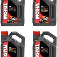 Motul 104092 Set of 4 7100 4T 10W-40 Motor Oil 1-Gallon Bottles