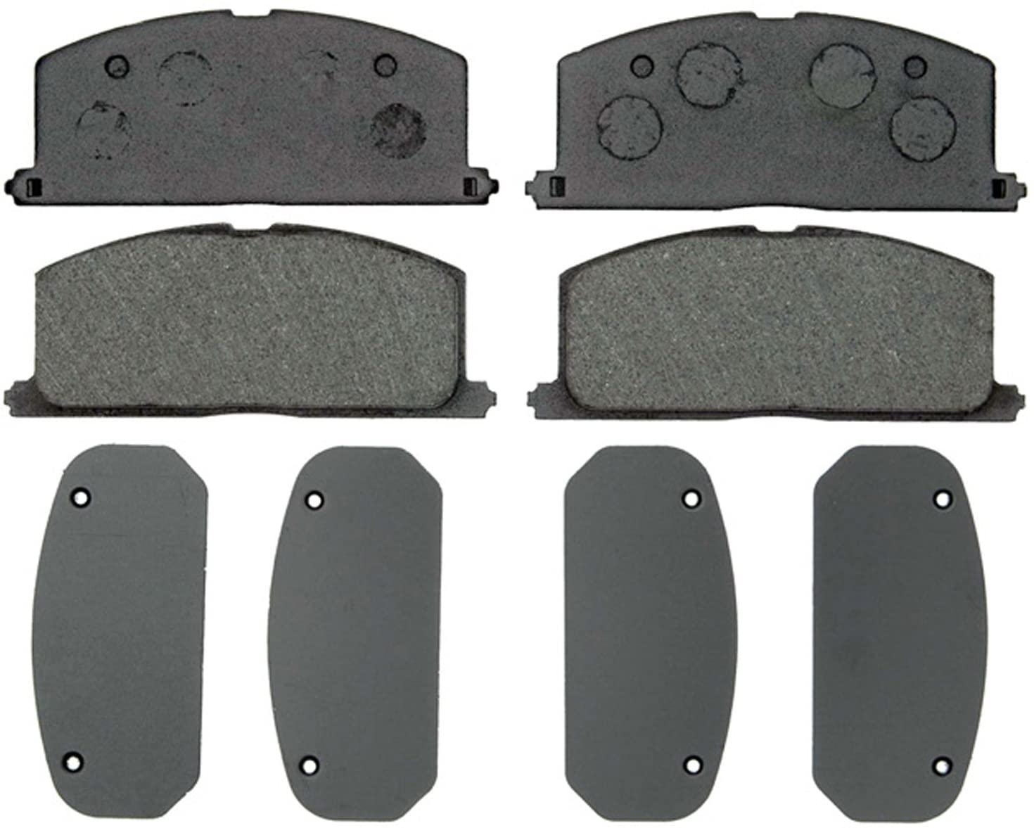 ACDelco 17D242 Professional Organic Front Disc Brake Pad Set