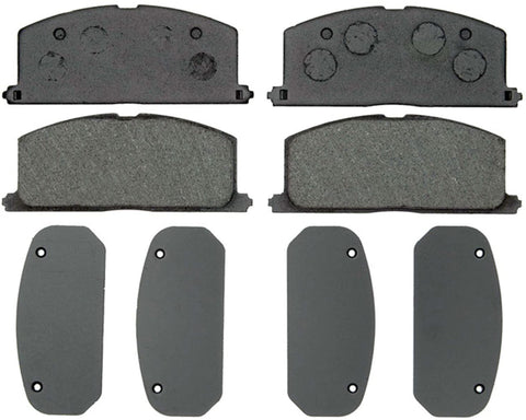 ACDelco 17D242 Professional Organic Front Disc Brake Pad Set