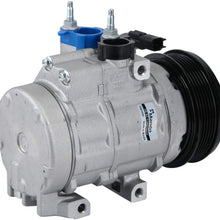 New Mando 10A1040 AC Compressor with Clutch Original Equipment (Pre-filled Oil)