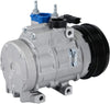 New Mando 10A1040 AC Compressor with Clutch Original Equipment (Pre-filled Oil)