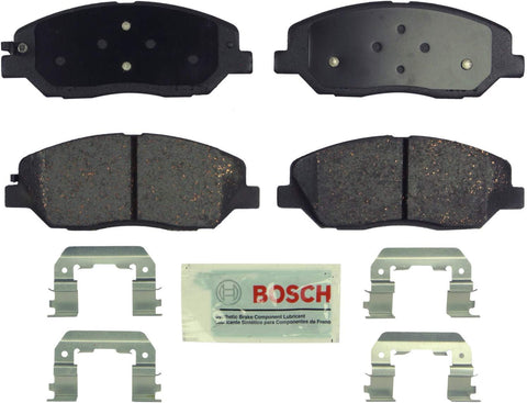 Bosch BE1202H Blue Disc Brake Pad Set with Hardware For: Hyundai Entourage, Santa Fe; Kia Sedona, Front