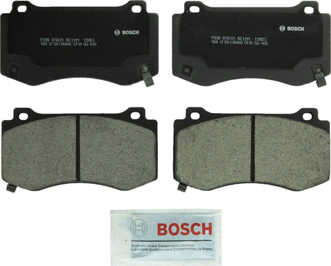 Bosch BC1149 QuietCast Premium Ceramic Disc Brake Pad Set For Chrysler: Select 2005-14 300; Dodge: 2008-14 Challenger, 2006-16 Charger, 2006-08 Magnum; Jeep: 2006-10 Grand Cherokee; Front