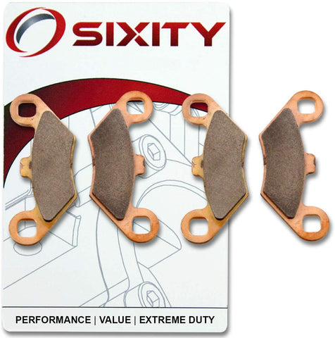 Sixity Front Sintered Brake Pads 2005 for Polaris Phoenix 200 Set Full Kit