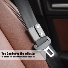 Seatbelt Adjuster, FAOTUR Comfort Seat Belt Covers, Universal Auto Shoulder Neck Protector Strap Positioner Locking Clip for Adults/Kids - 2 Pack (Black)