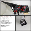 Spyder Auto PRO-YD-CCRZ11-DRL-BK Chevy Cruze Black DRL LED Projector Headlight
