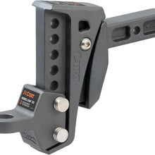 CURT 45949 Rebellion XD Adjustable Cushion Hitch Ball Mount 2-Inch Receiver, 15,000 lbs, 6-Inch Drop (2 Inch Receiver)