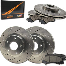 [Front + Rear] Max Brakes Premium XD Rotors with Carbon Ceramic Pads KT035723