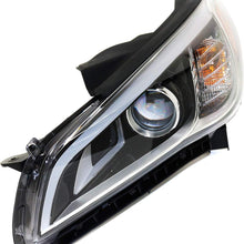 Headlight Assembly Compatible with 2015-2017 Hyundai Sonata HID with HID Kit Driver Side
