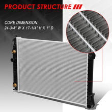 1885 OE Style Aluminum Core Cooling Radiator Replacement for Chevy Corvette 5.7L AT 97-04