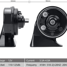SEINECA Car Horn Compatible with Toyota，12V Waterproof Snail Horn 110-125db High/Low Tune（with Horn Plug）