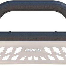 ARIES AL45-5005 Big Horn 4-Inch Black Aluminum Bull Bar, Select Dodge, Ram 1500