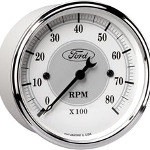 Auto Meter 880088 3-1/8" 8000 RPM Incandescent Flood Lit Tachometer Gauge for Ford