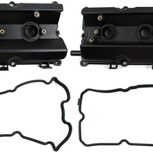 Left & Right Engine Valve Cover with Gasket COMPATIBLE WITH Nissan 350Z Infiniti FX35 G35 M35 3.5L DOHC