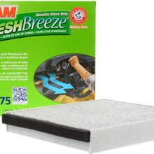 FRAM Fresh Breeze Cabin Air Filter Replacement for Car Passenger Compartment w/Arm and Hammer Baking Soda, Easy Install, CF8644A for Select Volkswagen and Audi Vehicles , white