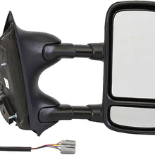 Dorman 955-693 Passenger Side Power Door Mirror - Heated / Folding with Signal for Select Ford Models, Black