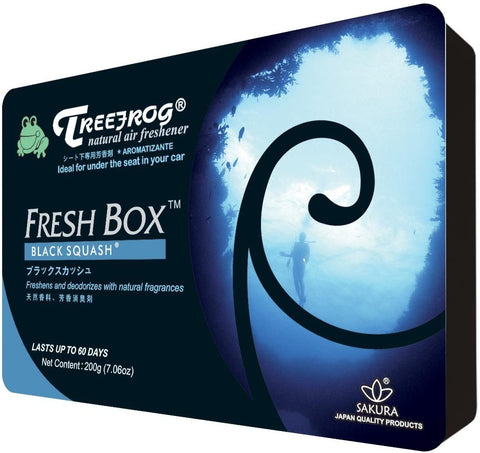 Treefrog Natural Air Freshener TRBS55 Squash Scent, Black