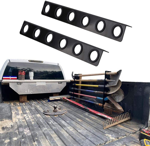 vikofan 6-Tool Landscape Truck Trailer Rack Tool Storage Rack Shovel Rack