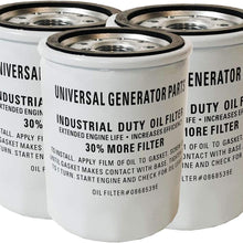 Universal Long Life Oil Filter Replacement for 070185E and 070185ES (Single Filter) Generator Parts