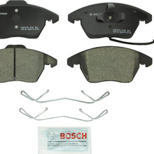 Bosch BC1107 QuietCast Premium Ceramic Disc Brake Pad Set For: Audi A3, A3 Quattro, TT, TT Quattro; Volkswagen Beetle, Bora, CC, Eos, Golf, Golf SportWagen, GTI, Jetta, Passat, Passat CC, Front
