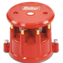 Mallory Cap, Distributor, 8Cyl Screw Down Red