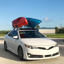 XCAR Folding Kayak Rack 4pcs/Set Black Rooftop Cargo Carrier for SUP,Canoe,Kayak,Surf Board Top Mount Car SUV Crossbar