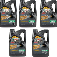 Castrol 03129C EDGE High Mileage 10W-30 Advanced Full Synthetic Motor Oil, 5 quart (5 Pack)