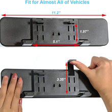KITBEST Anti Glare Rearview Mirror, Universal Car Interior Rear View Mirror Panoramic Convex Clip On Wide Angle Blue Tint Mirror to Reduce Blind Spot and Antiglare Effectively