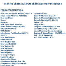 Monroe Shocks & Struts 58653 MONROE LOAD ADJUST Shock Absorber