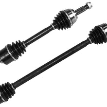 DTA DC89578956A front Left Right Pair - 2 New Premium CV Axles (Drive Axle Assembly) Fits 1997-2002 Mitsubishi Mirage Non Turbo