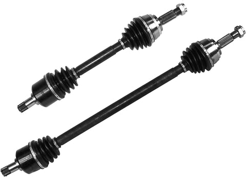 DTA DC89578956A front Left Right Pair - 2 New Premium CV Axles (Drive Axle Assembly) Fits 1997-2002 Mitsubishi Mirage Non Turbo