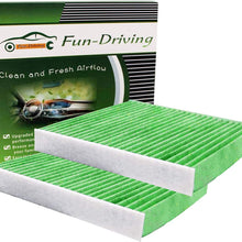 2 Pack White FD811 Cabin air filter for Mazda 3,6,CX-5, Replacement for CF11811,KD45-61-J6X