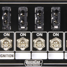 QuickCar Racing Products 50-863 Ignition Panel Blackfused W/Start Button