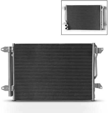 NEW 7-3889 VW3030132 Aluminum A/C AC Condenser Replacement For VW 2011-2015 Jetta 2013-2015 Beetle