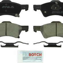 Bosch BC857 QuietCast Premium Ceramic Disc Brake Pad Set For Chrysler: 2001-2007 Town & Country, 2003 Voyager; Dodge: 2001-2007 Caravan, 2001-2007 Grand Caravan; Front