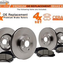 [Front + Rear] Max Brakes Premium OE Rotors with Carbon Ceramic Pads KT045443